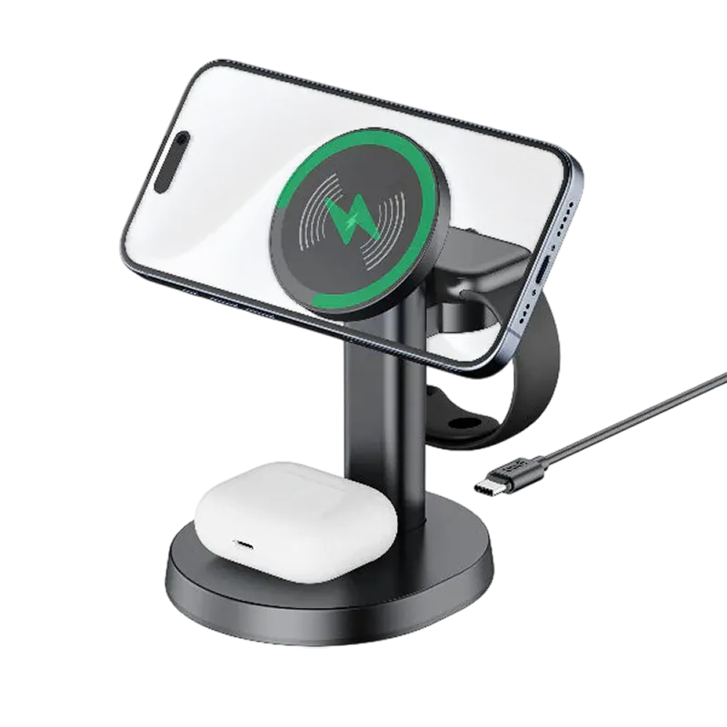 Budi WL4900 Wireless 3 in 1 Charging Stand Mascom International.webp